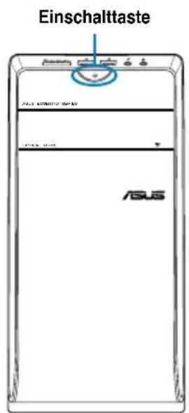 ASUS CM6331 - So schalten Sie den Computer ein: - 1