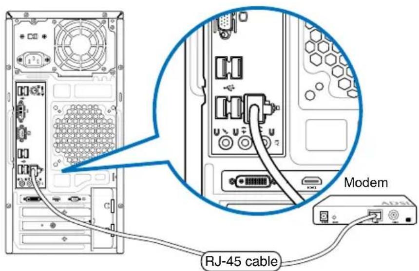 ASUS CM6331 - Connecting via a DSL/cable modem - 2