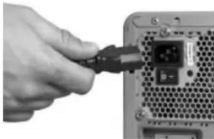 TARGA Ultra AN64III 5000 - Connexion de l'alimentation et du moniteur - 1