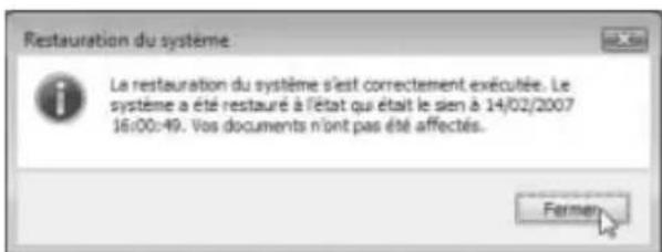 TARGA Ultra AN64III 5000 - Restauration du système dans des conditions de fonctionnement normales - 4