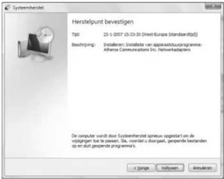 TARGA Ultra AN64III 5000 - Het systeem herstellen maar de normale werktoestand - 1