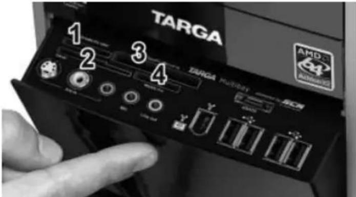 TARGA Ultra AN64III 5000 - Insertion d'une carte mémoire - 1
