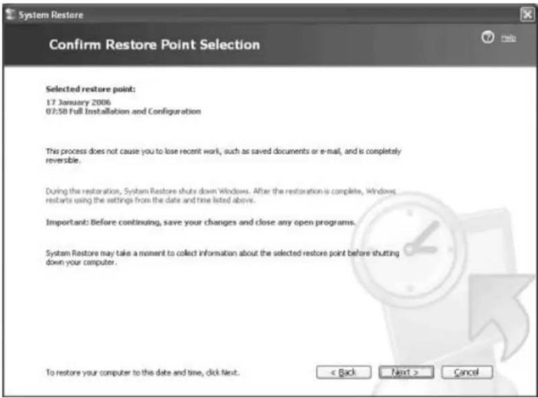 TARGA Ultra AN64 4200 DC - Restoring The System in Normal Operation Conditions - 2