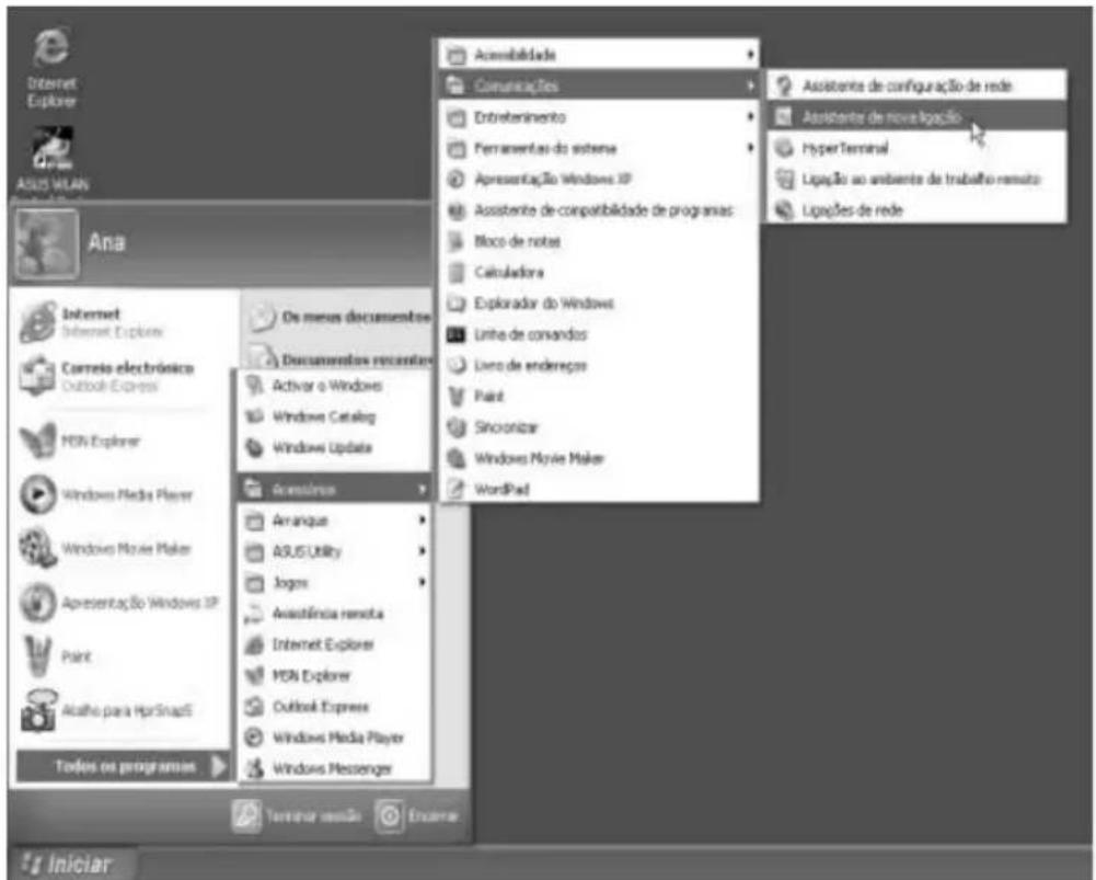 TARGA Ultra AN64 4200 DC - Configurar o Acesso Telefonico à Rede - 1