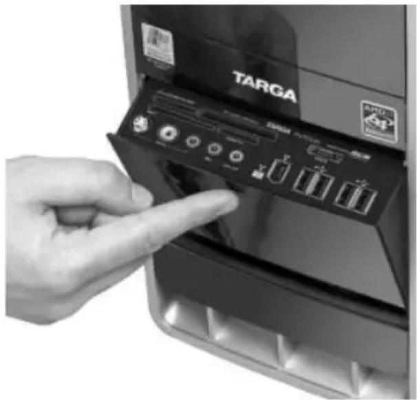 TARGA Ultra AN64 4200 DC - Inserting a Memory Card - 1