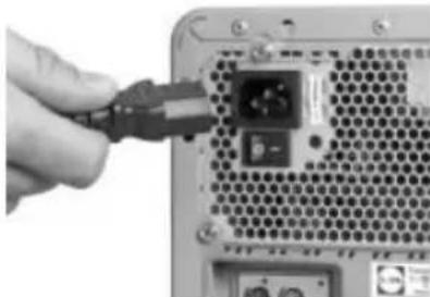 TARGA Ultra AN64 4200 DC - Connexion de l'alimentation et du moniteur - 1