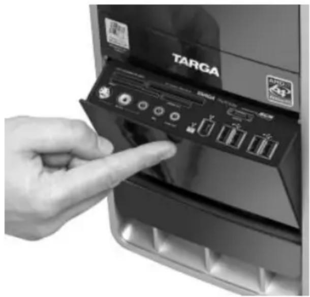 TARGA Ultra AN64 4200 DC - Insertion d'une carte mémoire - 1