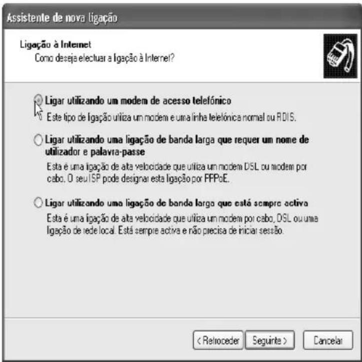 TARGA Ultra AN64 4200 DC - Configurar o Acesso Telefonico à Rede - 4