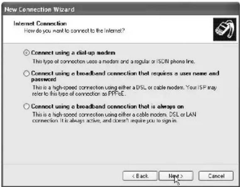 TARGA Ultra AN64 4200 DC - Setting Up the Dial-Up Networking - 4