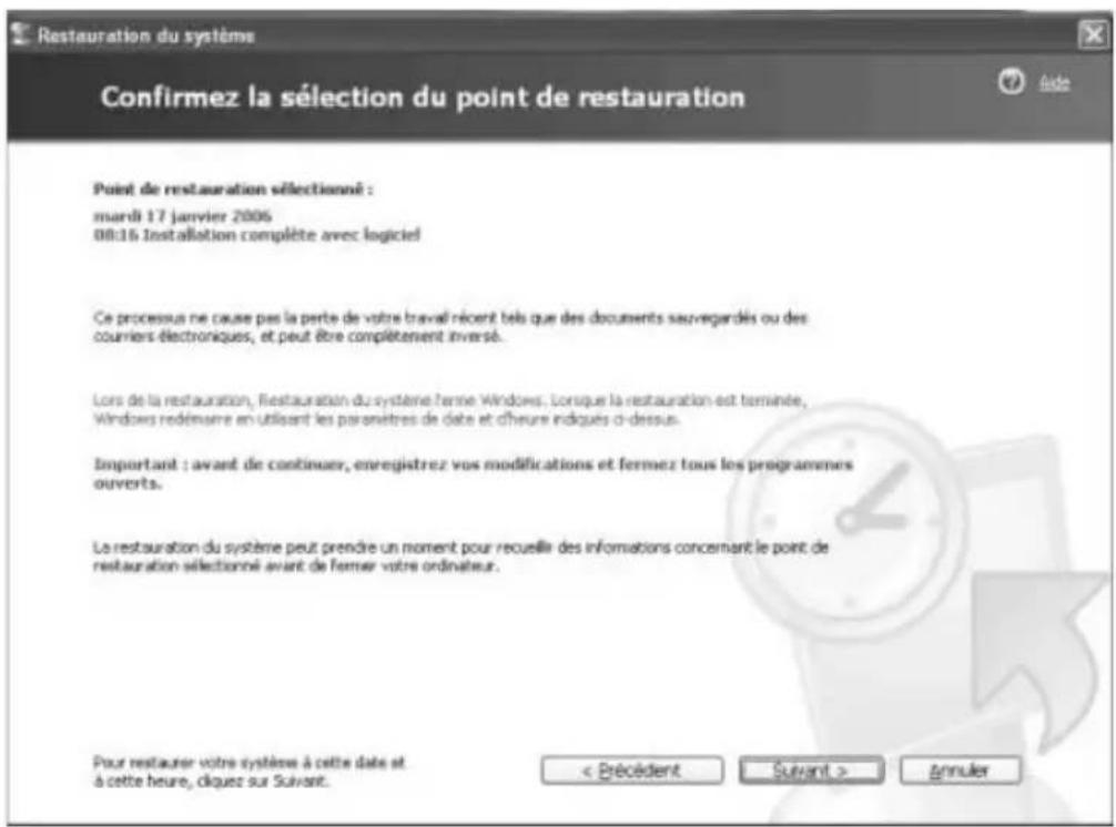 TARGA Ultra AN64 4200 DC - Restauration du système dans des conditions de fonctionnement normales - 2