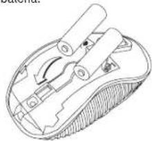 TARGUS AMW55EU - Instalacao das pilhas - 5