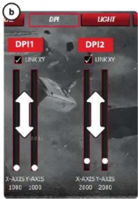 TRUST GXT 166 19816 - DPI &amp; Light Settings - 2