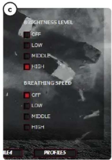 TRUST GXT 166 19816 - DPI &amp; Light Settings - 6