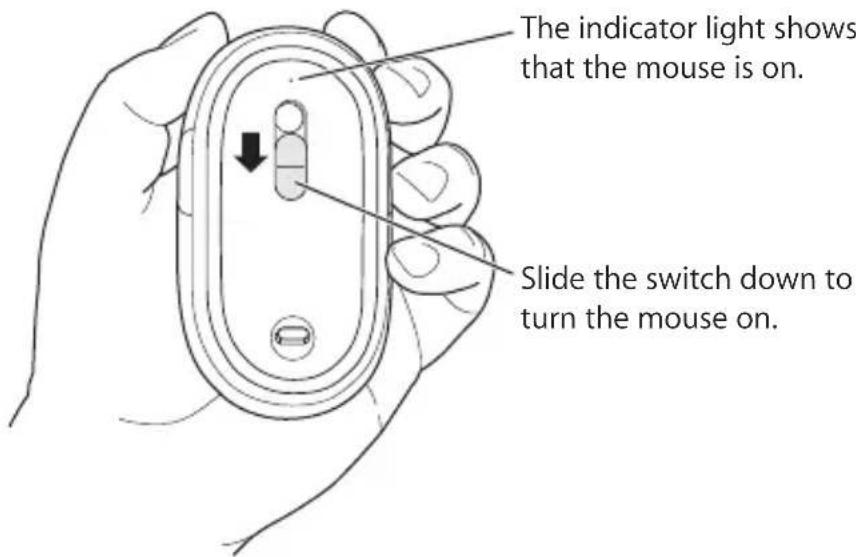 APPLE Wireless Mighty Mouse - To pair your mouse and your Mac: - 1