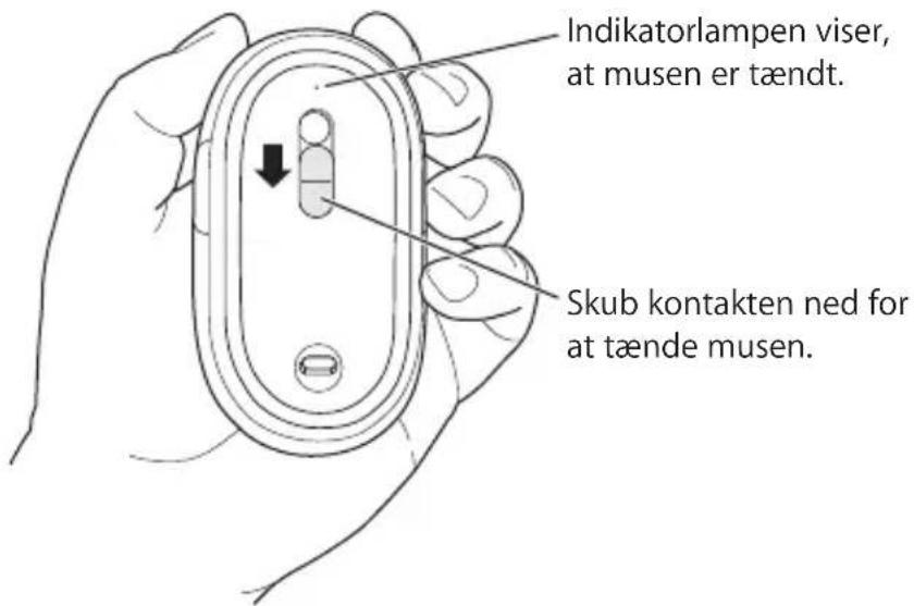 APPLE Wireless Mighty Mouse - Du parrer musen og din Mac på følgende måde: - 1