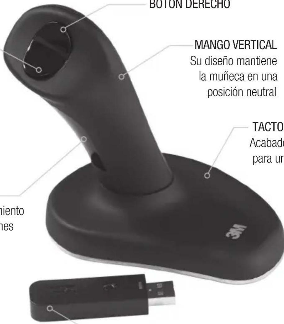 3M Ergonomic EM550GPS - TERCER BOTON - 1