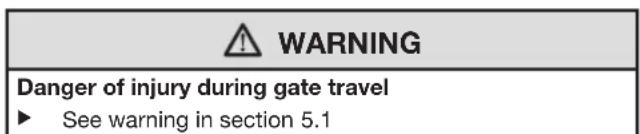 Hormann PortronicD 5000 - Safety instructions for using the hand transmitter - 1