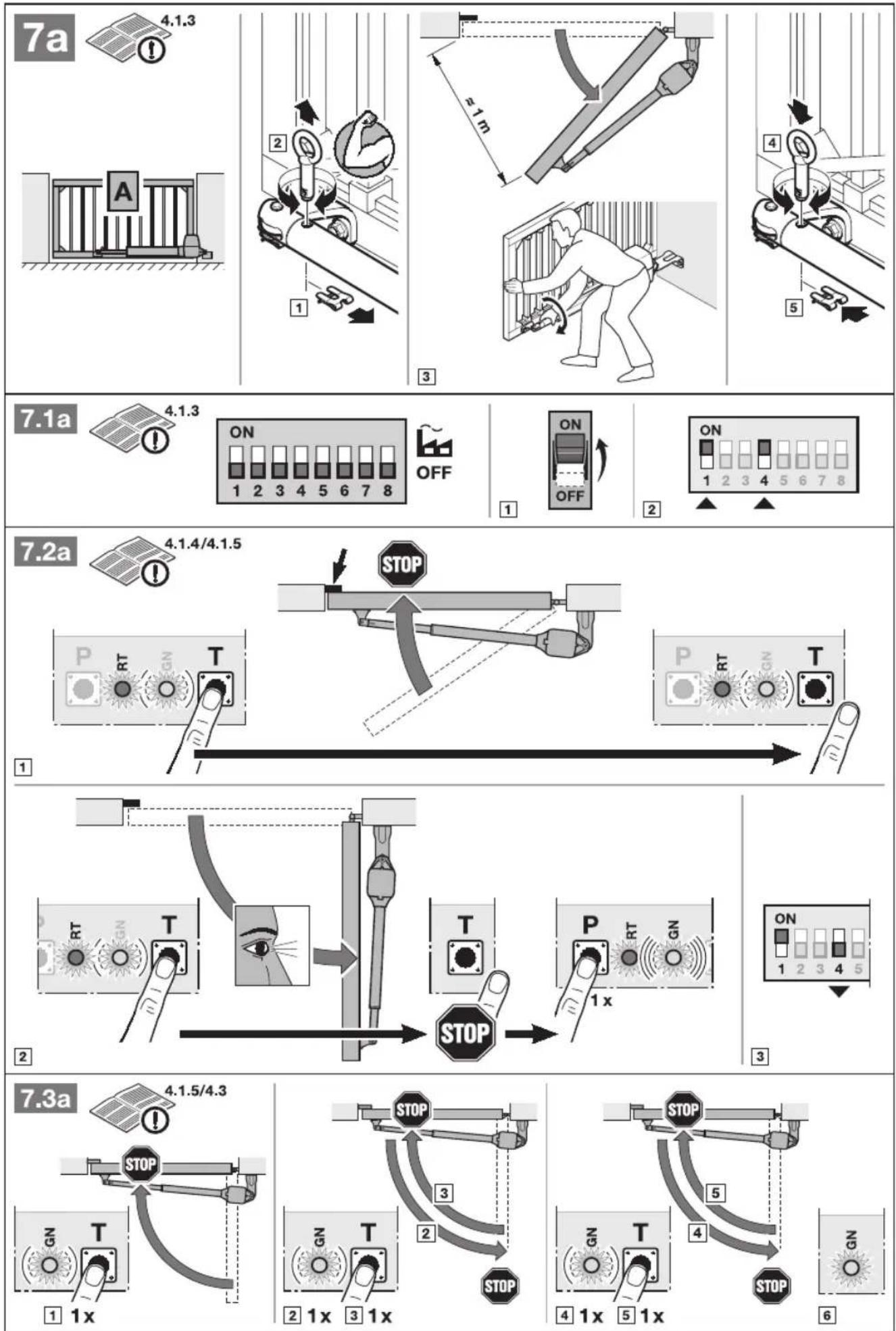 Hormann PortronicD 5000 - Resumo das funções dos 13 interruptores DIL - 19