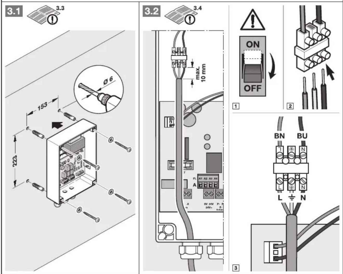 Hormann PortronicD 5000 - Resumo das funções dos 13 interruptores DIL - 13