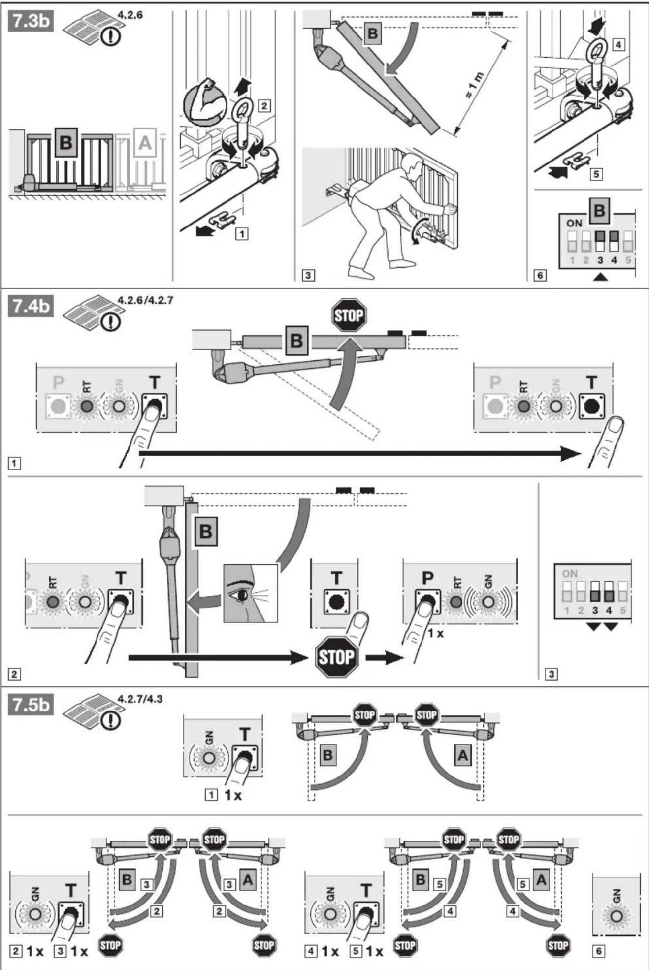 Hormann PortronicD 5000 - Resumo das funções dos 13 interruptores DIL - 21