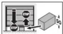 Hormann Liftronic 700 - To check safety reversal / reversing: - 2
