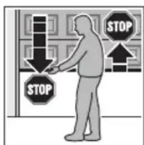 Hormann Liftronic 800 - To check safety reversal / reversing: - 1