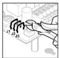 Hormann EcoMatic - Connecting terminals of the freely wired relay (external lighting, flashing traffic light or revolving beacon) - 1