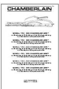 CHAMBERLAIN 1703 - Contenido del cartón - 2