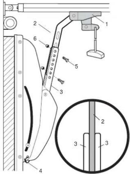 CHAMBERLAIN 1703 - Montaje estandar (puerta mantada al interior) - 2