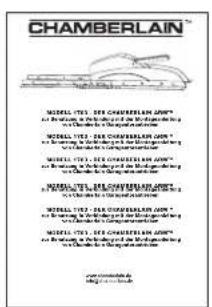 CHAMBERLAIN 1703 - Contenuto della confione - 2