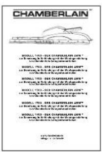 CHAMBERLAIN 1703 - Kartoninhalt - 2