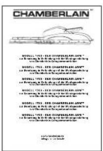 CHAMBERLAIN 1703 - Verpakkings inhoud - 2