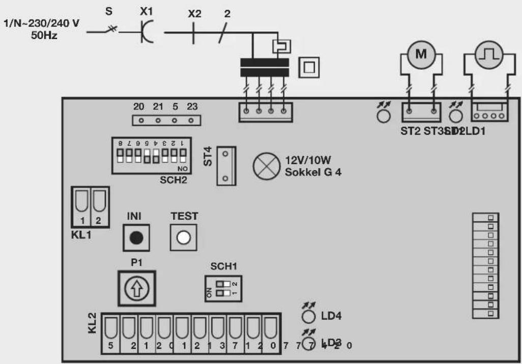 BERNER GA201 - Printplaatoverzicht en beknopte programmeerhandleiding - 1