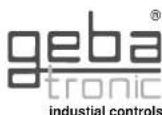 Geba Tronic TCS Cody 1 1 - Fonction de verrouillage: - 1
