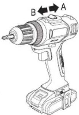 Toolcraft DD 18 V LI - d) Interrupteur coulissant pour transmission à deux vitesses - 3