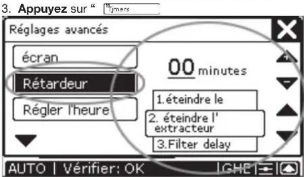 ZEHNDER ConfoControl Luxe - Réglage de retardements - 3