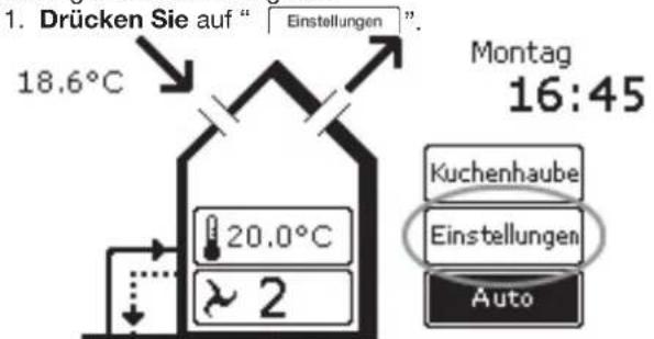 ZEHNDER ConfoControl Luxe - Zeitverzögerung einstellen - 1
