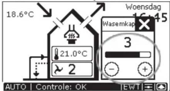 ZEHNDER ConfoControl Luxe - Ventilatiehoeveelheid instellen - 2