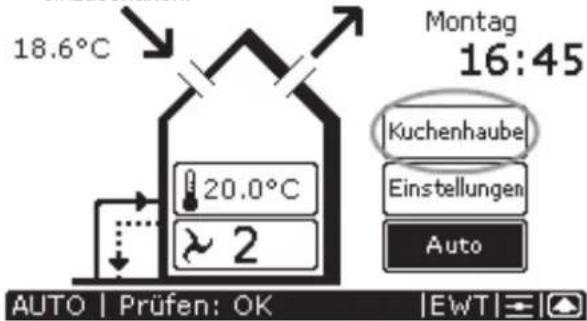 ZEHNDER ConfoControl Luxe - Küchenhaube ein- und ausschalten - 1