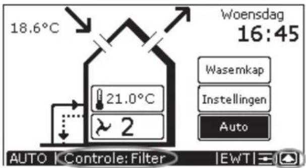 ZEHNDER ConfoControl Luxe - Filterwaarschuwing op ComfoControl - 2
