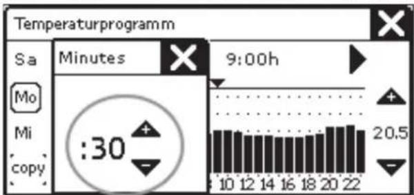 ZEHNDER ConfoControl Luxe - Temperaturprogramm einstellen - 4