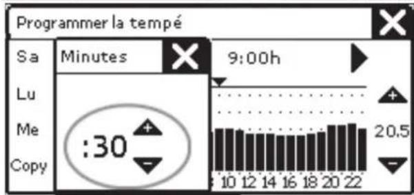 ZEHNDER ConfoControl Luxe - Réglage du programme de température - 4