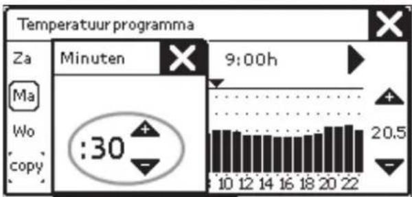 ZEHNDER ConfoControl Luxe - Temperatuurprogramma instellen - 4