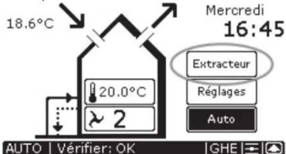 ZEHNDER ConfoControl Luxe - Mise en marche/arrêt de la hotte d'aspiration - 1