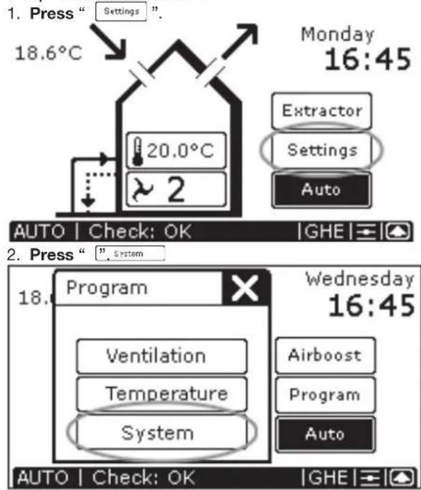 ZEHNDER ConfoControl Luxe - Language settings - 1