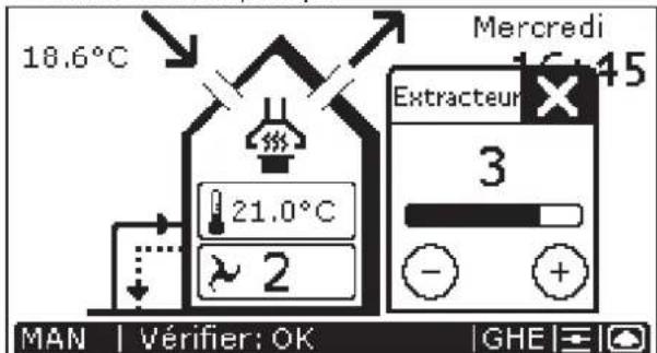 ZEHNDER ConfoControl Luxe - Mise en marche/arrêt de la hotte d'aspiration - 2