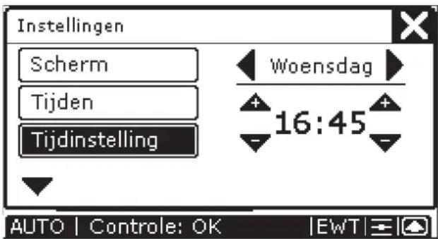 ZEHNDER ConfoControl Luxe - Dag en tijd instellen - 2