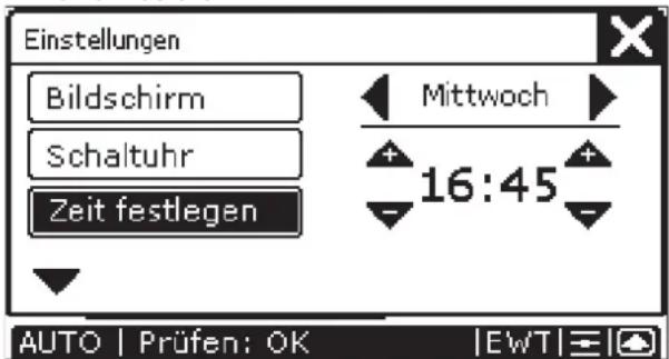 ZEHNDER ConfoControl Luxe - Datum und Uhrzeit einstellen - 2