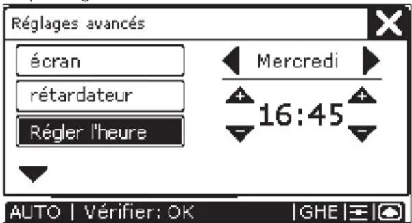 ZEHNDER ConfoControl Luxe - Réglage de jour et d'heure - 2