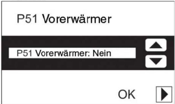 ZEHNDER ConfoControl Luxe - Einstellungen in den P-Menüs vornehmen - 1